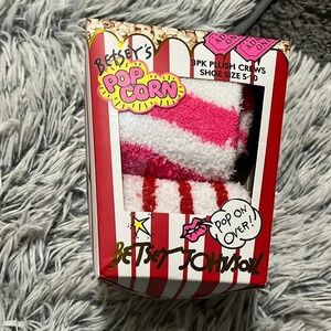 New! Betsey Johnson 3 pack plush socks